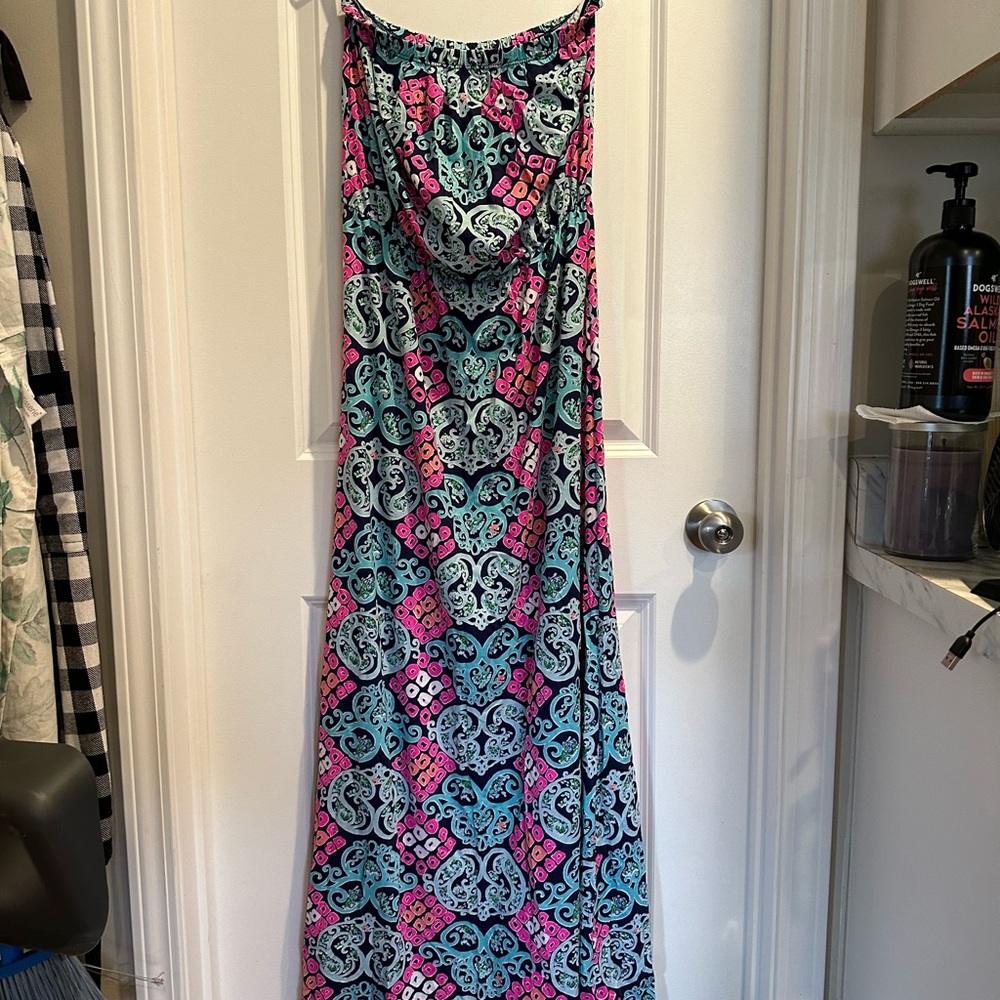 Lilly Pulitzer Marlisa strapless maxi dress. Size MEDIUM. EUC.  ONLY WORN ONCE.